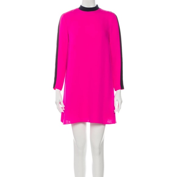 A.L.C. Silk Mini Shift Dress in Hot Pink size 6 -  threedaughtersproperties.com